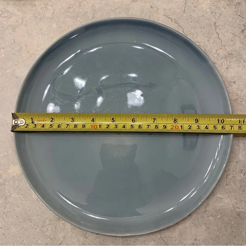 Canvas blue dinner plate #1